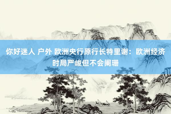 你好迷人 户外 欧洲央行原行长特里谢：欧洲经济时局严峻但不会阑珊