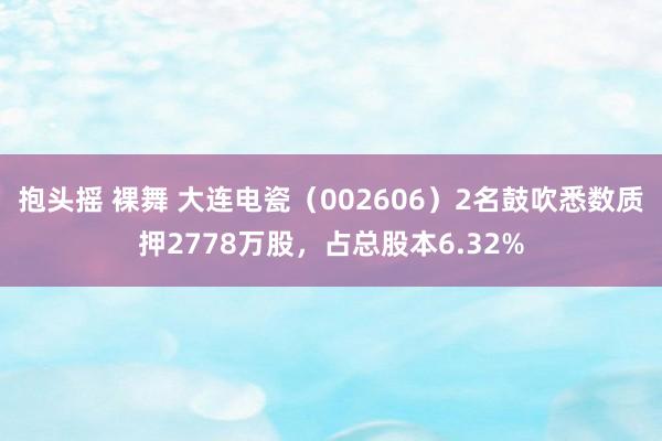 抱头摇 裸舞 大连电瓷（002606）2名鼓吹悉数质押2778万股，占总股本6.32%