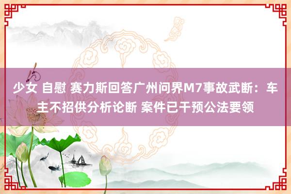 少女 自慰 赛力斯回答广州问界M7事故武断：车主不招供分析论断 案件已干预公法要领