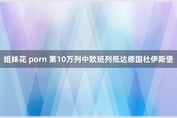 姐妹花 porn 第10万列中欧班列抵达德国杜伊斯堡