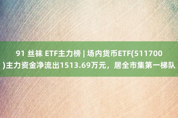 91 丝袜 ETF主力榜 | 场内货币ETF(511700)主力资金净流出1513.69万元，居全市集第一梯队