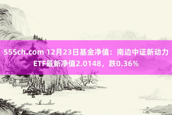 555ch.com 12月23日基金净值：南边中证新动力ETF最新净值2.0148，跌0.36%